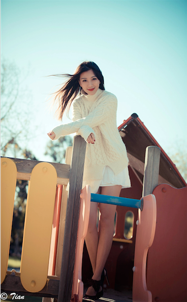 Female model photo shoot of Sun Q