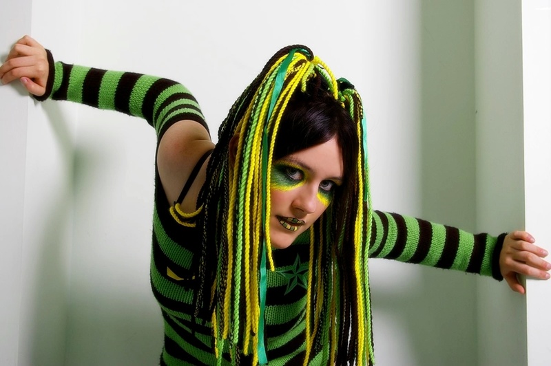 Female model photo shoot of stripeydani
