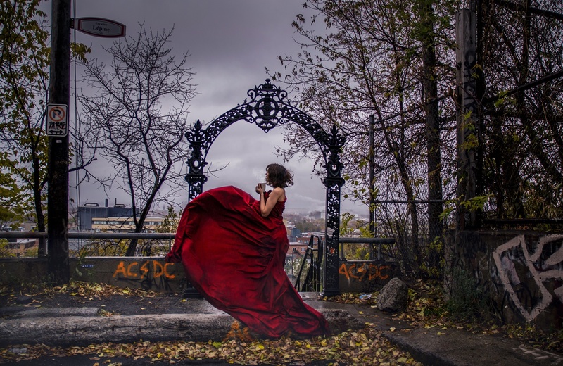 Female model photo shoot of aureliefaticati in Quebec city