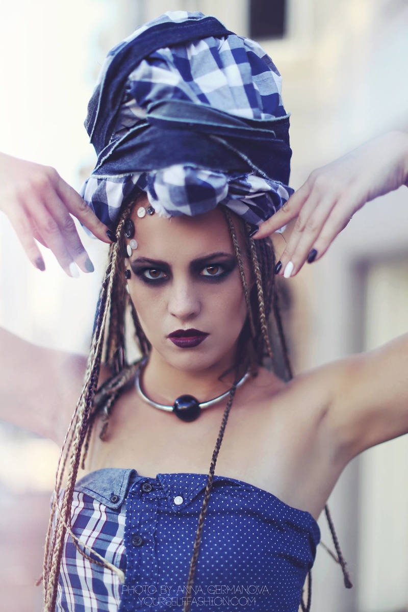 Female model photo shoot of Kateryna_makeup