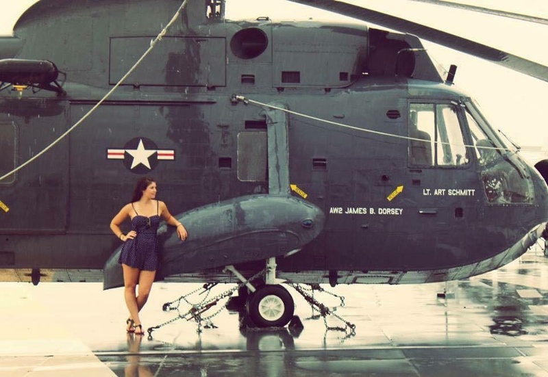 Female model photo shoot of Cburton in USS Yorktown Charleston