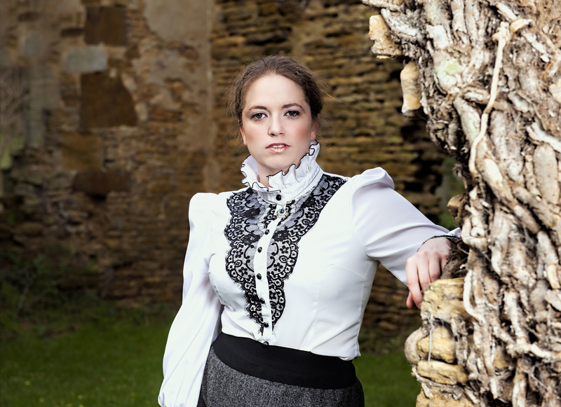 Female model photo shoot of Sherry Armitage in 1st Dec 2015 St Johns Ruins, Boughton , Northants