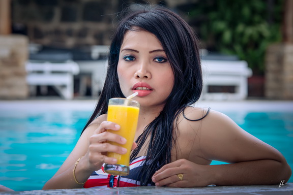 Female model photo shoot of Cacha Young by Dragunars in Batam - Palm Hill