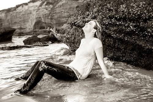Female model photo shoot of Lauren Patricia Joy in Caves Beach