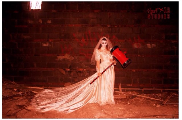 Female model photo shoot of Jypsy Eve in Haunted Seminary