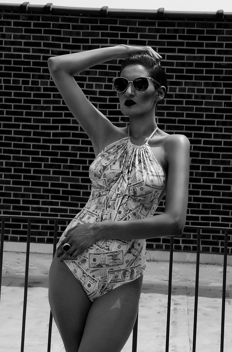Female model photo shoot of Maia Cabral Swimwear