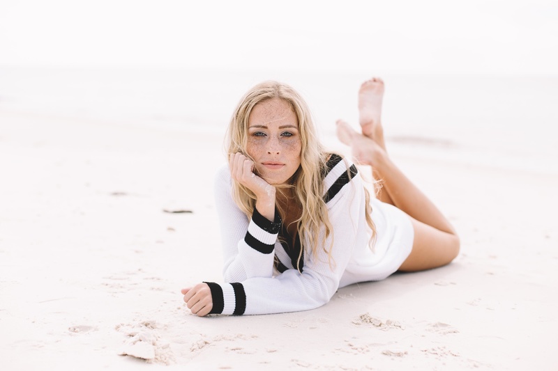 Female model photo shoot of lexijalovec in Alligator Point Beach