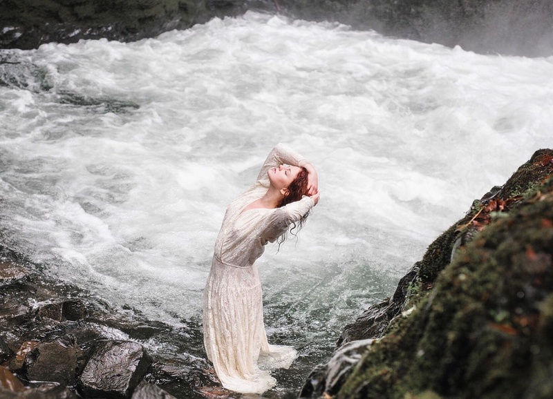 Female model photo shoot of anna_parsons in Bridal Veil Falls