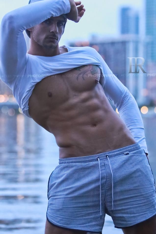 Male model photo shoot of Robert B England in Miami Beach, USA.