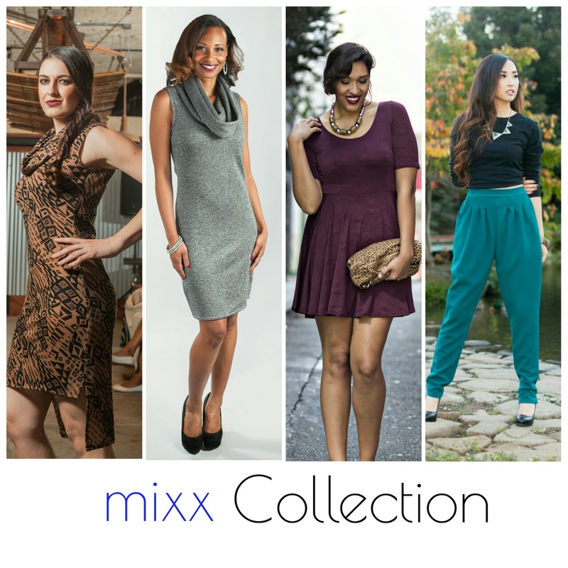 Female model photo shoot of mixx Collection