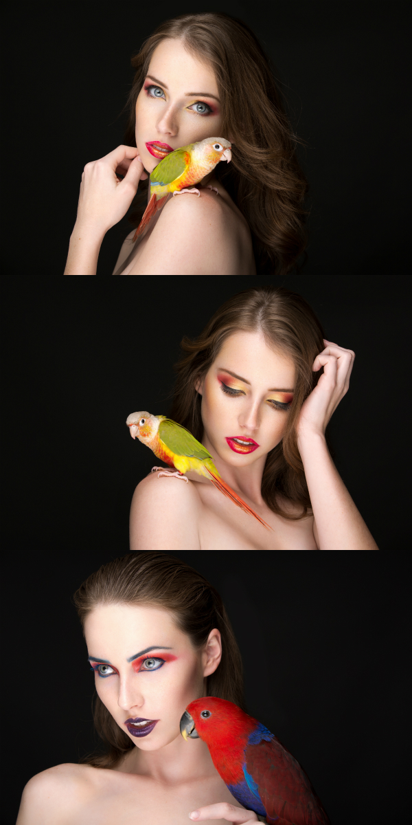 Female model photo shoot of MakeMeUp Miki and Megan Coffey - starbuxx by Kendra Paige