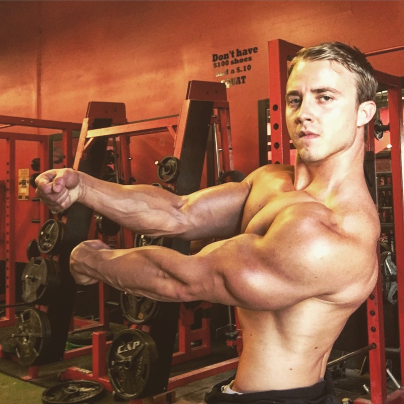 Male model photo shoot of JesseSnyder in Metroflex gym