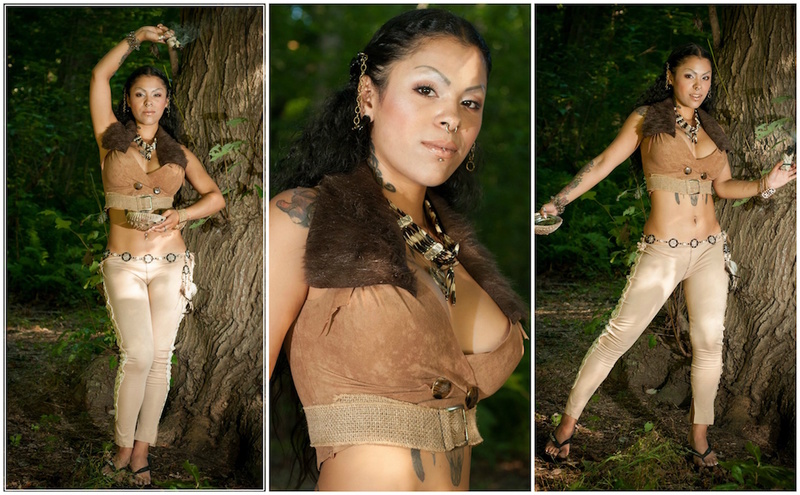 Female model photo shoot of Natalie Hope-Official  in Alley Pond Park, clothing designed by Fantasies By Hope 
