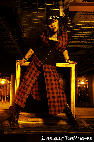 Female model photo shoot of TheDarkJester by LancelotTheVampire, retouched by xThe Dark Jester -PW