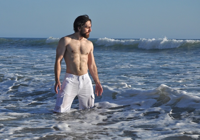 Male model photo shoot of swedeamerican by YogaBear Studio in San Onofre Beach, California