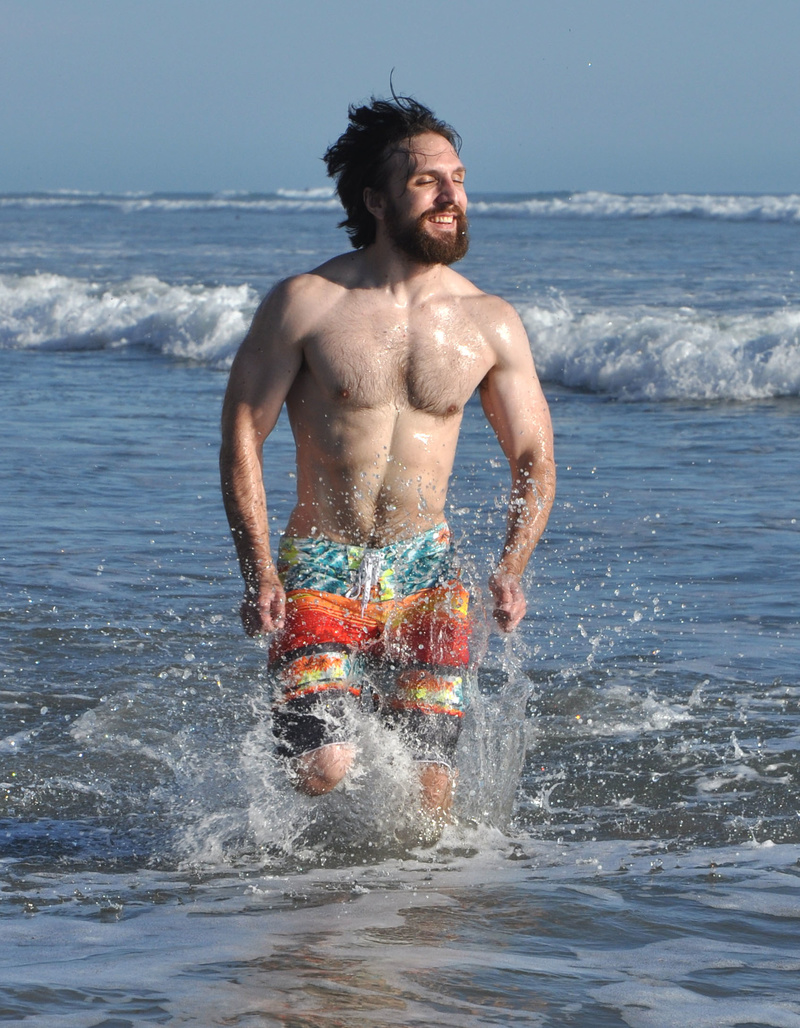 Male model photo shoot of swedeamerican in San Onofre Beach, California