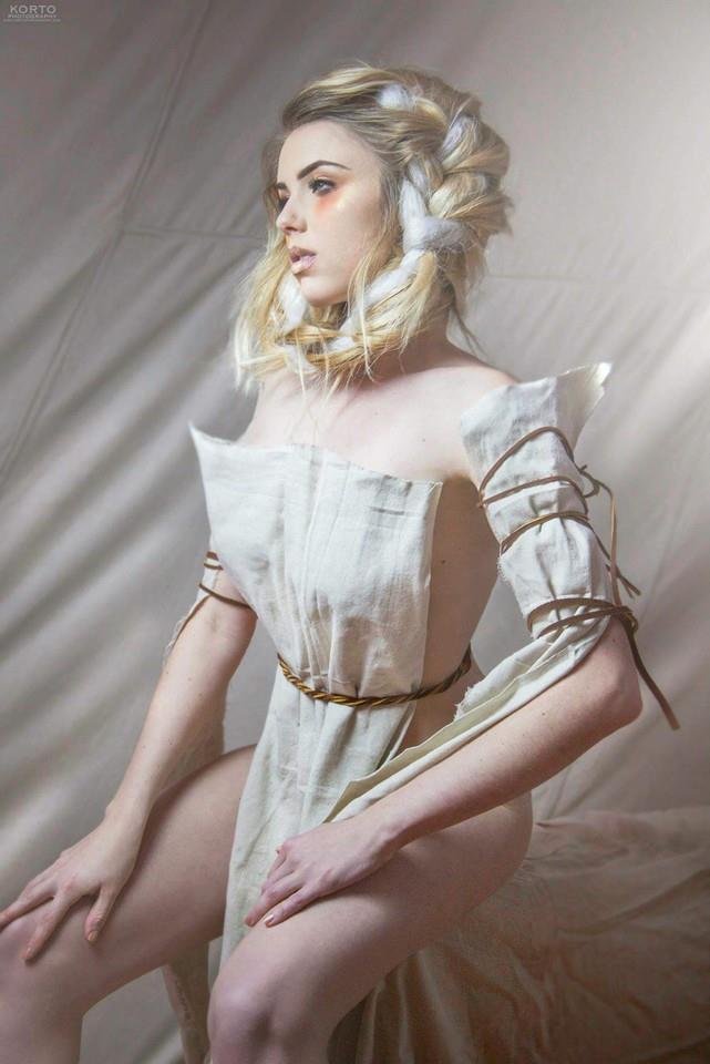 Female model photo shoot of Corrine Dale by Korto Photography, hair styled by Hairspray Revolution