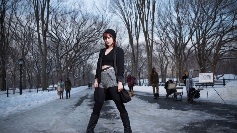Female model photo shoot of Kaydence by Daniel Norton in central park, nyc