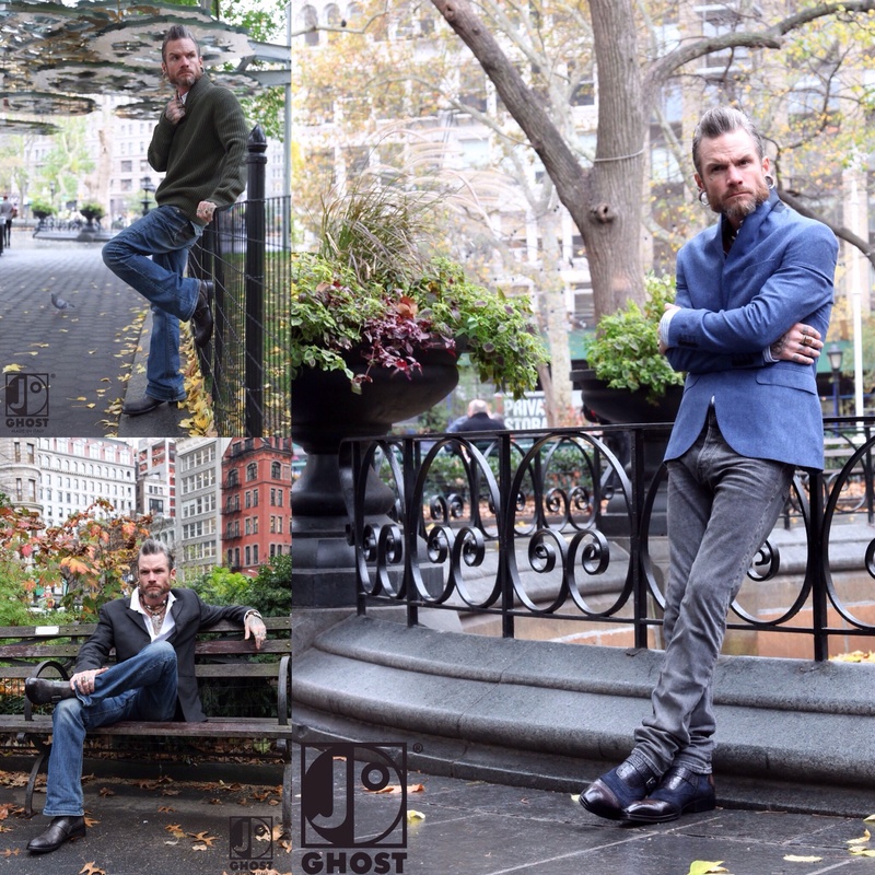 Male model photo shoot of emiliano baccarini and Charlie Vagabond in NYC