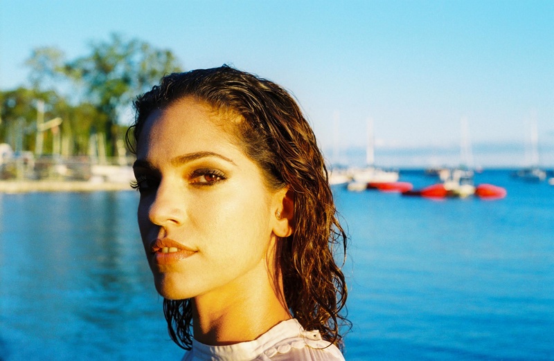Female model photo shoot of Perola Dourado in Sunnyside beach, Toronto