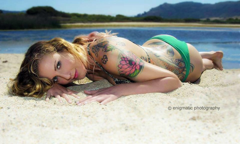 Female model photo shoot of callielynn15 in Carmel River Beach