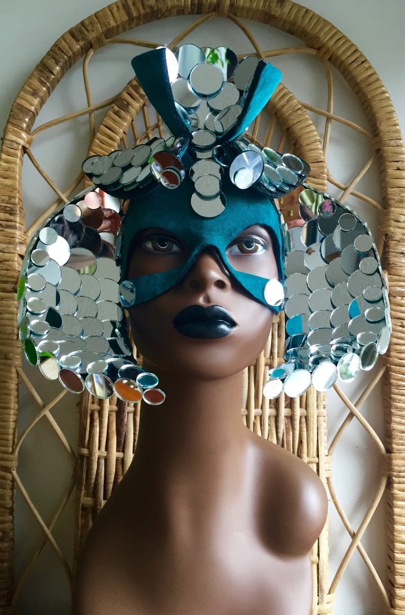 Female model photo shoot of Oculto Masks in http://ocultomasks.carbonmade.com/