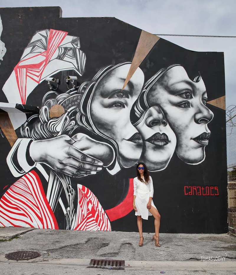 Female model photo shoot of Christina Finnigan by TomasLoewy in Wynwood Walls, Miami