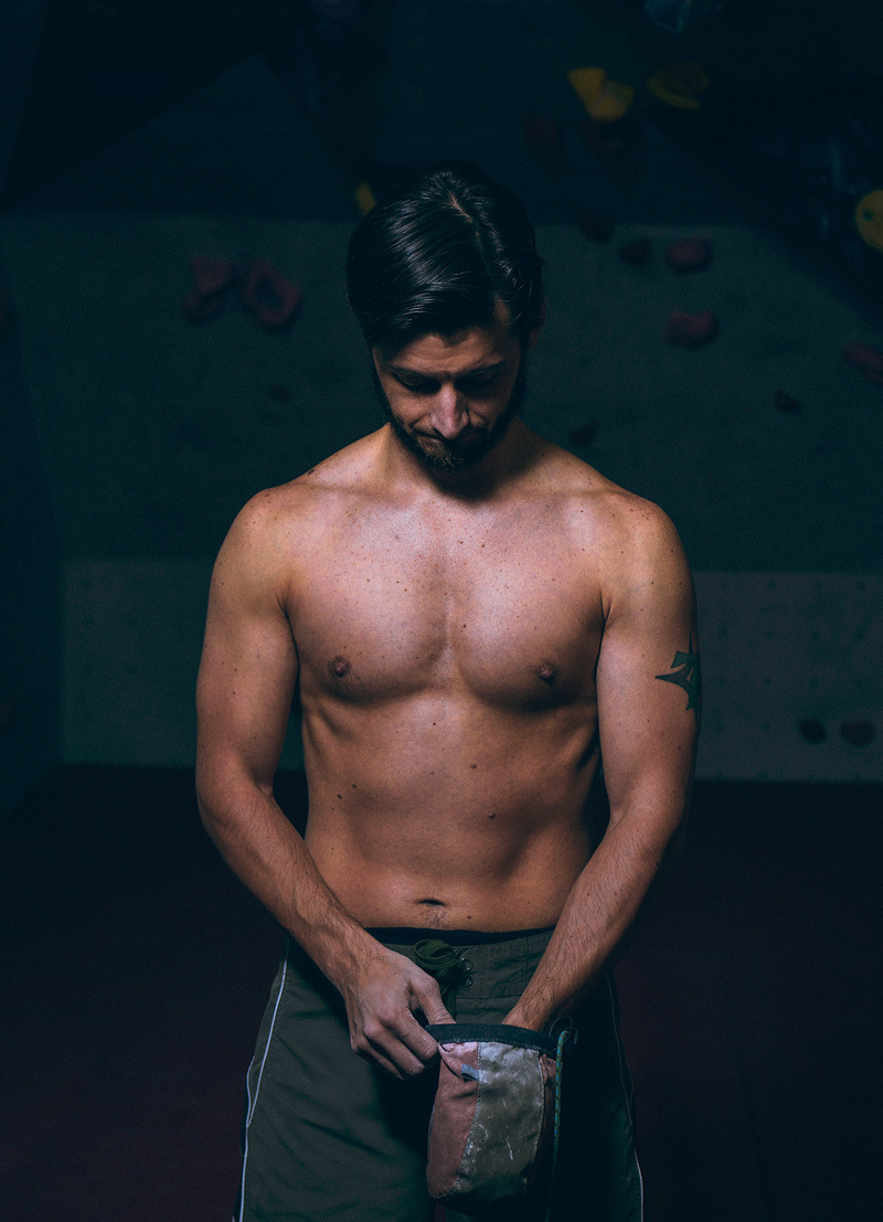 Male model photo shoot of Nathan McDowell in Manchester Climbing Centre