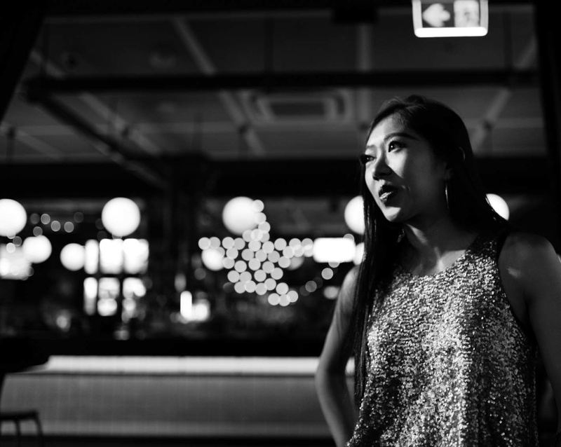Female model photo shoot of Jing Liu