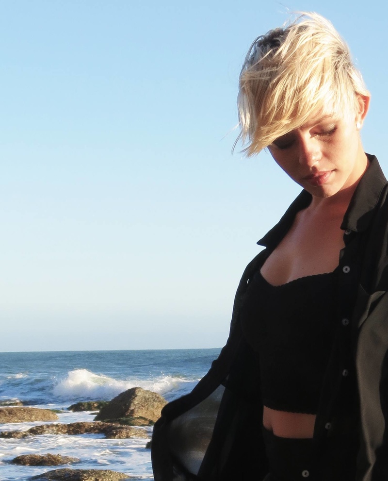Female model photo shoot of L3X in Dana Point, CA