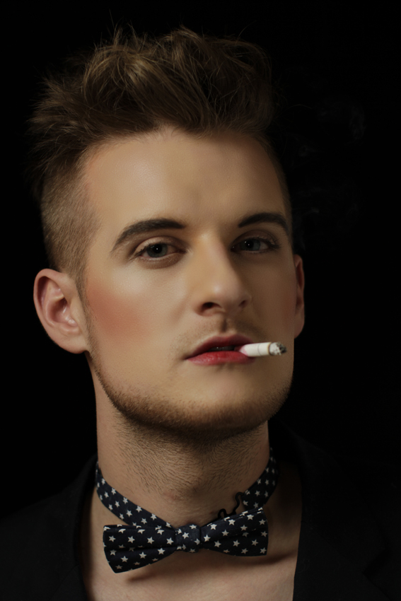Male model photo shoot of Malte Boo by Balk, makeup by DORA STYLE