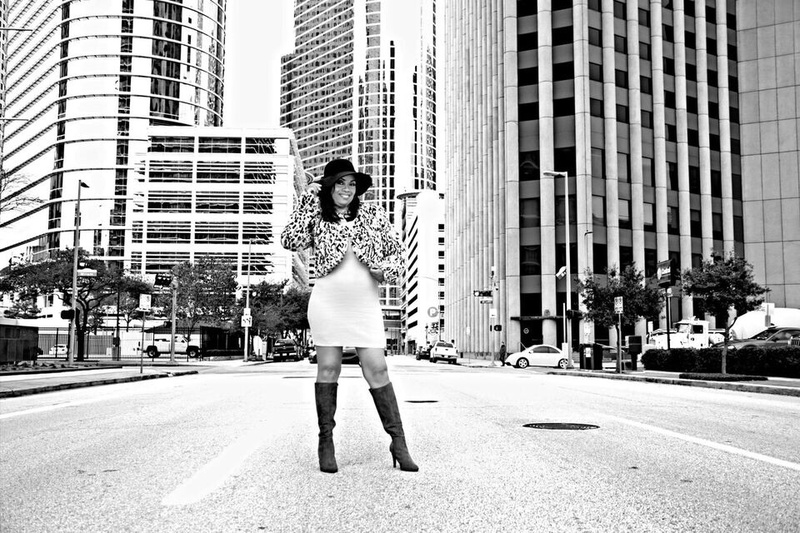 Female model photo shoot of MelanieMac in Downtown Houston