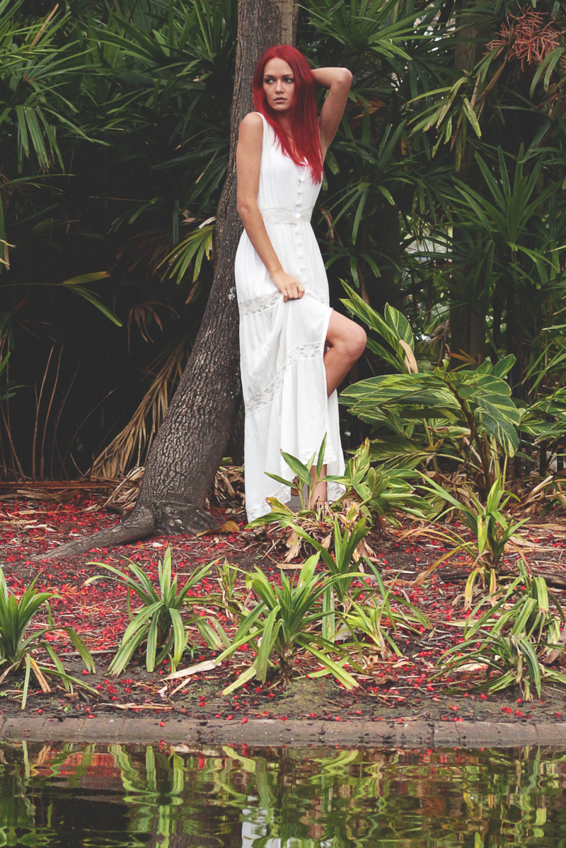 Female model photo shoot of Emilygrace in Brisbane botanical gardens