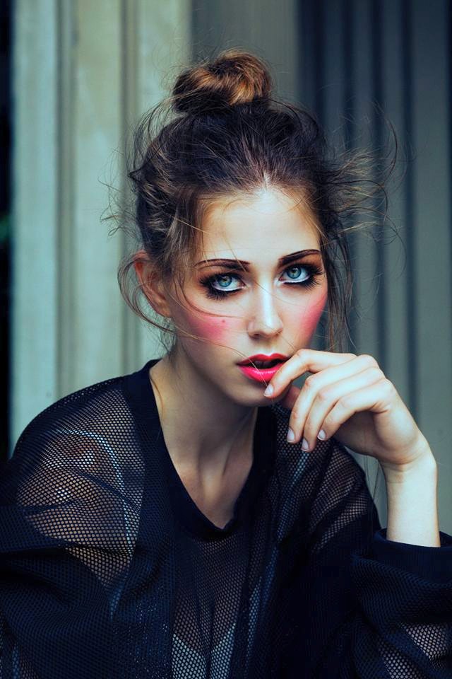 Female model photo shoot of KIKI makeup