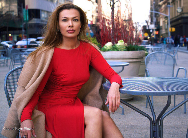 Female model photo shoot of Danaya Nifanova by Charlie Kaye in New York