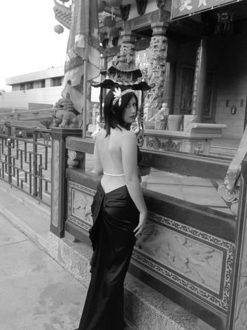 Female model photo shoot of TCchannels in China Town, LA