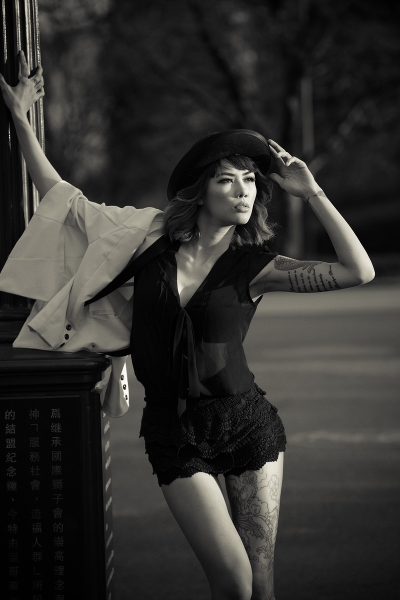 Female model photo shoot of MarieJean in Queen Elizabeth Park