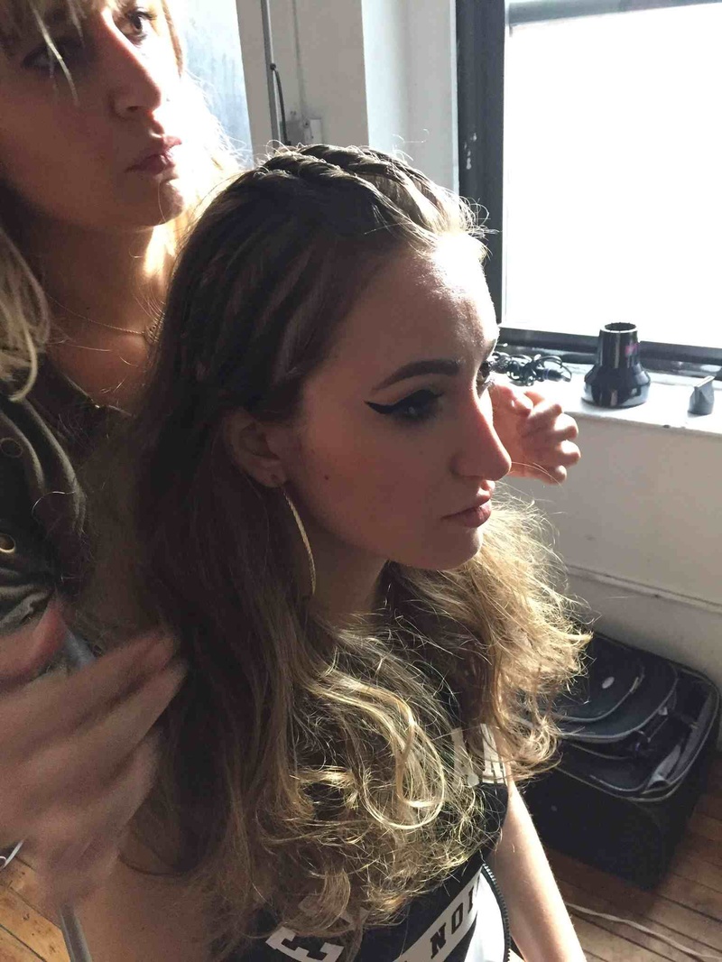 Female model photo shoot of hairstyledbymika and Brigitte Morgan