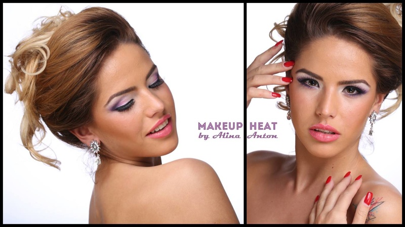 Female model photo shoot of MakeUp Heat Alina Anton in Bucharest