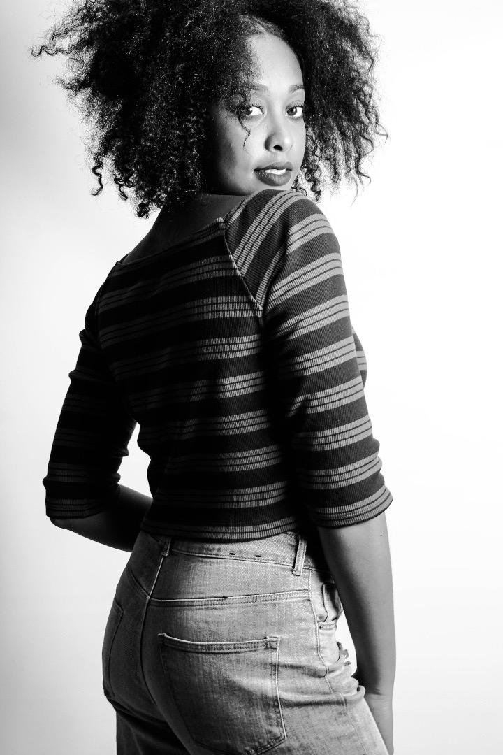 Female model photo shoot of PaintedBlack
