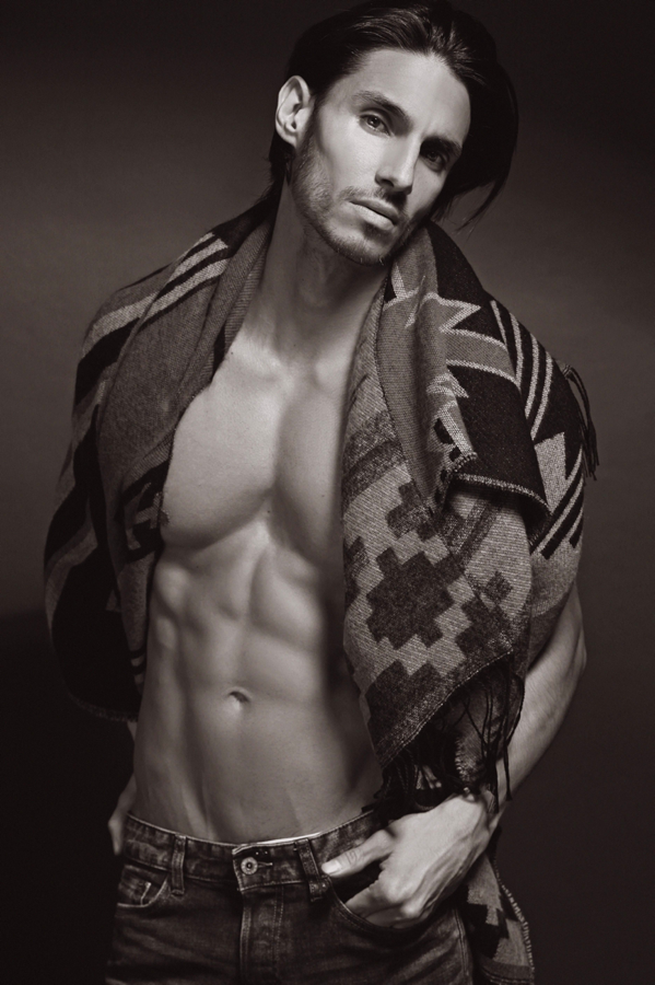 Male model photo shoot of Xavier Lujan by Thomas Synnamon