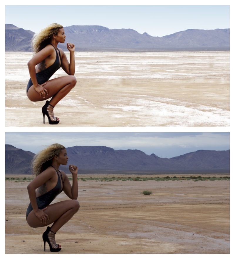 Female model photo shoot of SashaGordon in Somewhere in the desert.