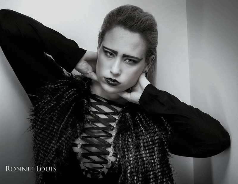 Female model photo shoot of LorettaK_MUA by Ronnie Louis Photography
