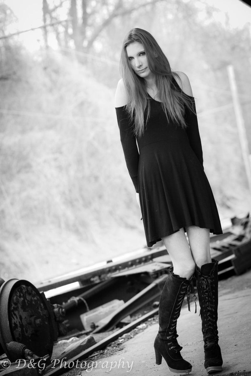 Female model photo shoot of Evangeline Fox by Mountain Shadows Photo