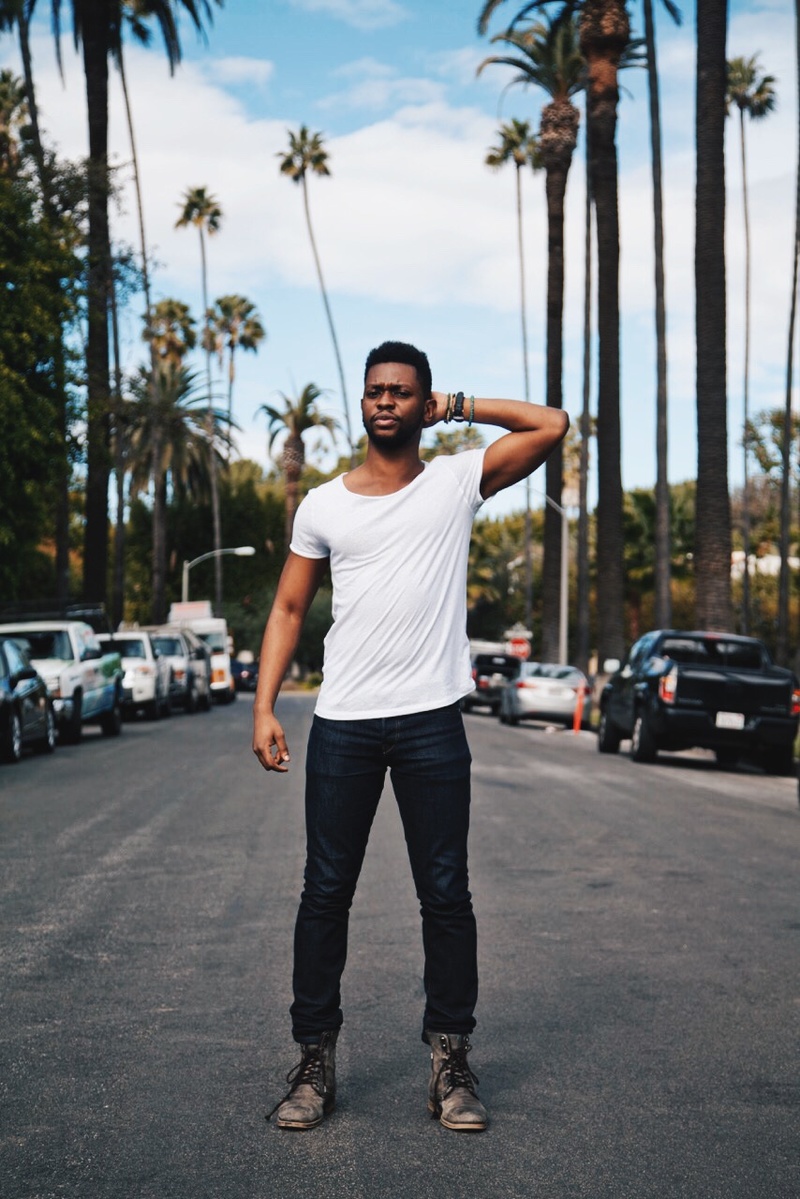 Male model photo shoot of Stevenson Opoku in Los Angeles