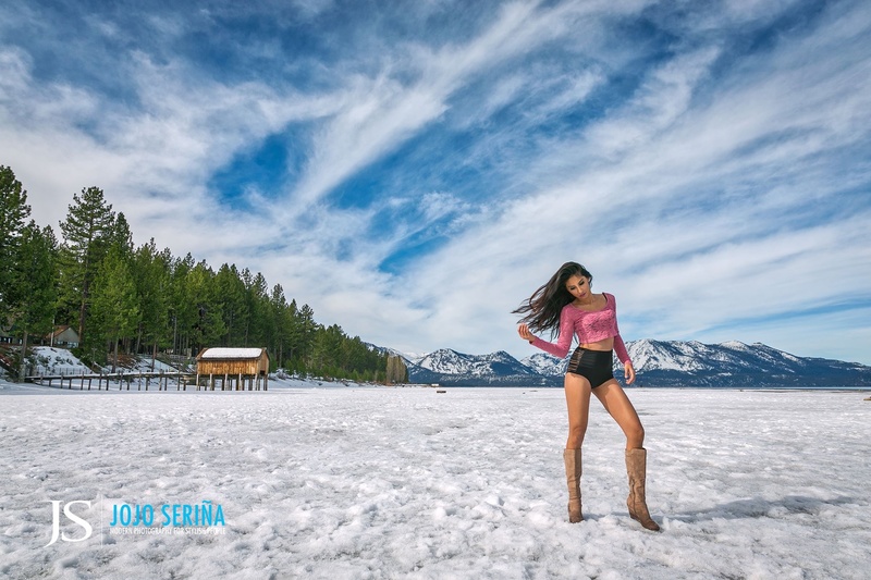 Female model photo shoot of Vina Vanessa in South Lake Tahoe
