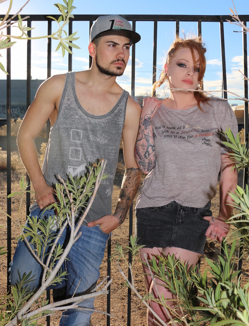 Female and Male model photo shoot of RedRapunzel Photography and arissureni
