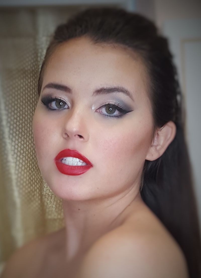 Female model photo shoot of beautymakeupbyhazel in Florida