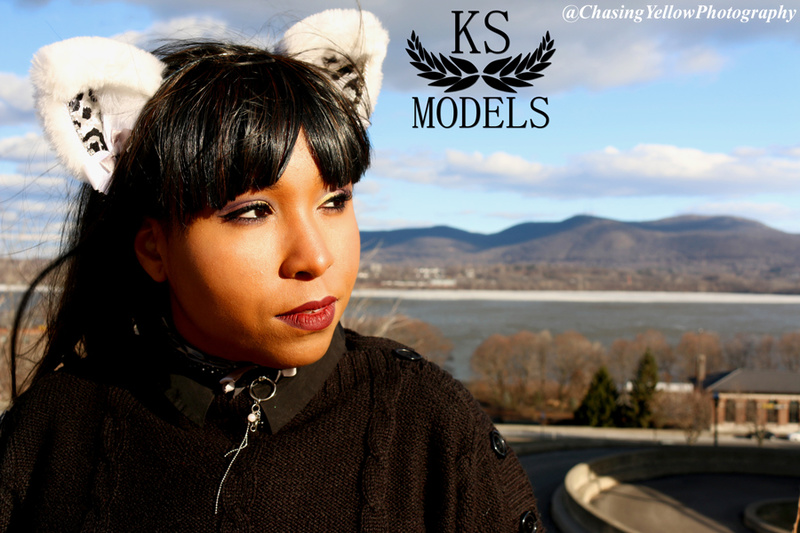 Female model photo shoot of The Kalico Kitten