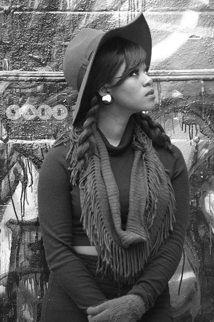 Female model photo shoot of SAKaiderPhotography in Graffiti Alley, Baltimore